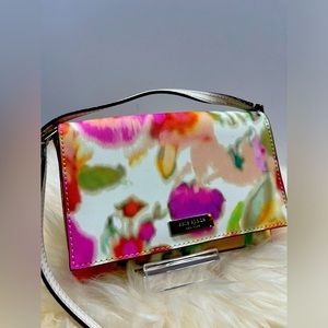 Kate Spade Coated Canvas Grant Street Sally Watercolor  Floral Mini Crossbody